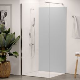 Panneau mural douche aluminium composite Winwall Basics blanc papyrus vendu à l'unité ou en set, différentes tailles au choix