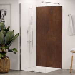 Panneau mural douche aluminium composite Winwall Rouille marron vendu à l'unité ou en set, différentes tailles au choix