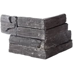 Parement form angle, Orsol Yosemite, ton anthracite Parement mural avec texture schiste