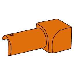 Schlüter-RONDEC E ID Profil quart de cercle angle intérieur aspect acier inoxydable 11 mm compatible avec le profil de finition Schlüter-RONDEC E