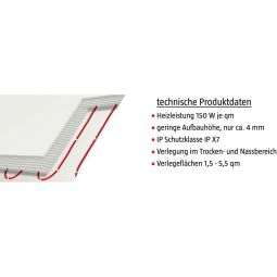 Plancher chauffant électrique Wellker E-Heat 4