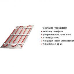 Plancher chauffant Wellker électrique E-Heat 4