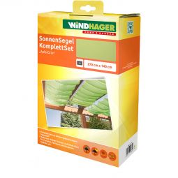 Windhager Kit voile d'ombrage à 3