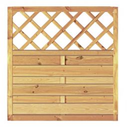 Clôture jardin Maxi-Massiv avec treillis 3