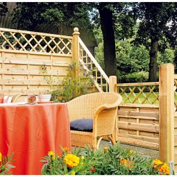 Clôture en bois T&J Maxi-Massiv-Ranki 5