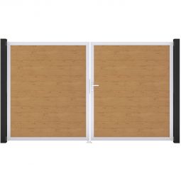 Portail double GroJa BasicLine PVC 4