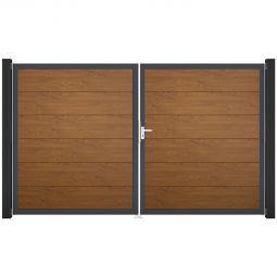 Portail double GroJa BasicLine PVC 3
