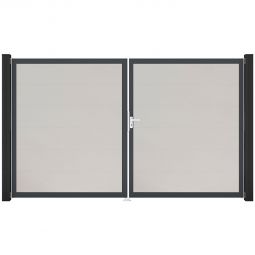Portail double GroJa BasicLine PVC 3