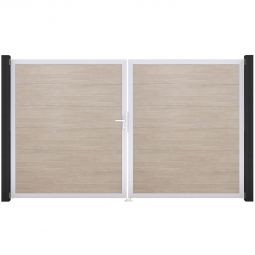 Portail double GroJa BasicLine PVC 5