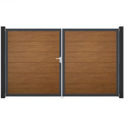 Portail double GroJa BasicLine PVC 5