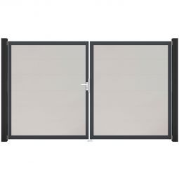 Portail double GroJa BasicLine PVC 5