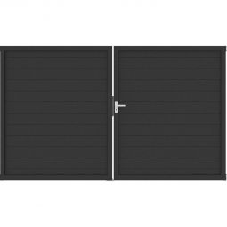 Portail double GroJa Lumino aluminium 3