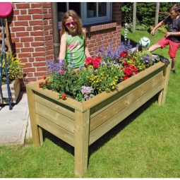 Bac à fleurs en bois 3