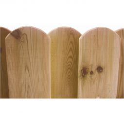 Clôture à lames bois T&J 4