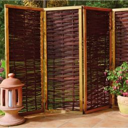 Paravent en osier T&J PAULINA 3