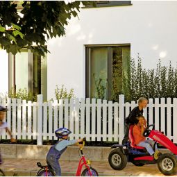 Clôture de jardin avant à 3