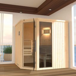 Sauna d'angle weka VARBERG en 3
