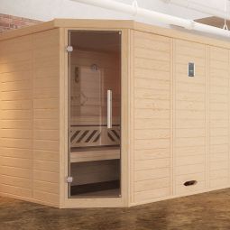 Sauna d'angle weka KEMI en 12