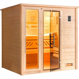 Sauna en bois massif weka 7