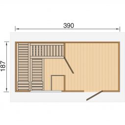 Sauna de jardin weka Farsund 7