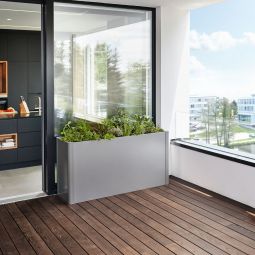 Jardinière Biohort Belvedere argent métallisé 7