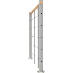 Minka balustrade blanche avec câbles 3