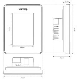 Thermostat Wi-Fi Warmup 6iE avec 3