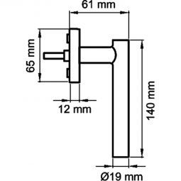 Poignée de fenêtre Karcher Manhattan 3