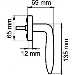 Poignée de fenêtre Karcher Korfu 3