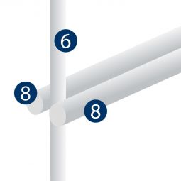 Panneau grillage double fil galvanisé, 4