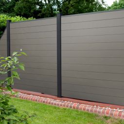 GroJa Solid Clôture Pare-vue Gris 3