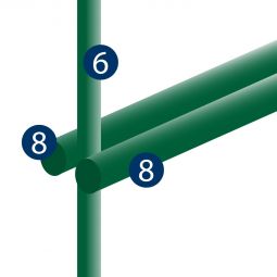 Panneau de grillage vert (RAL 4