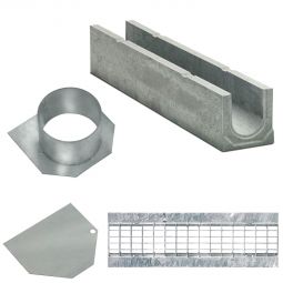 Set de caniveau de drainage 4