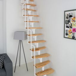 Minka escalier compact Monaco blanc 3