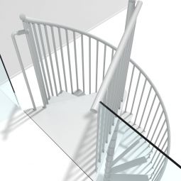 Minka escalier colimaçon Portofino blanc 3