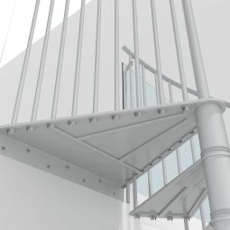 Minka escalier colimaçon Portofino blanc 4