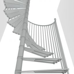 Minka escalier colimaçon Portofino blanc 6