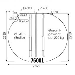 Citerne rond Rewatec BlueLine II 5