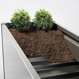 Jardinière Biohort Belvedere argent métallisé 6