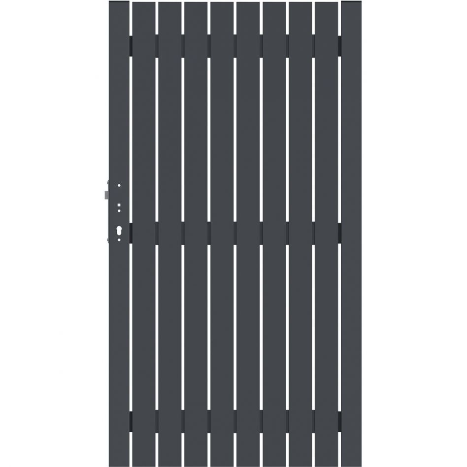 Panneau de clôture WPC anthracite gris de 180 (hauteur) x 192