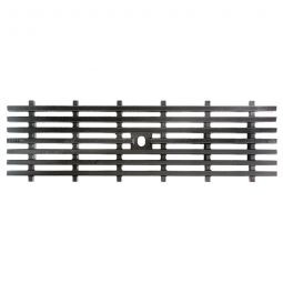 Grille en fonte barres longitudinales BIRCOlight canal de drainage NW100, 0,5m, section d'entrée 73/10mm