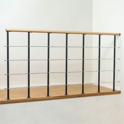 Rampe de balustrade 100 cm, escalier modulaire DOLLE Boston - Set complémentaire Set complémentaire, couleurs: blanc et anthracite