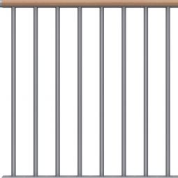 Rampe de garde-corps DOLLE Cork, Dublin, Basel - Starter Set disponible sous forme de barreau individuel (vertical) ou de barreau en acier inoxydable (courant)