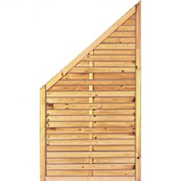 Clôture pare-vue bois T&J raccord pour de clôture à lamelles raccord de clôture en pin/épicéa imprégné en autoclave, solidement agrafé galvanisées, cadre d'env. 34x54 mm, disponible en plusieurs dimensions