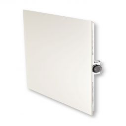 Chauffage infrarouge Jollytherm avec verre de sécurité trempé (ESG) pour mur et plafond blanc 400 W / 1200 W façade en verre ESG de haute qualité, élément chauffant en carbone performant, réglage continu de la température, montage horizontal ou vertical possible