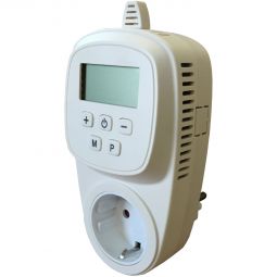 Thermostat programmable à prise Jollytherm thermostat d'ambiance pour chauffages infrarouges commande des chauffages électriques et des chauffages infrarouges, plage de température +5° - +35°, utilisation simple