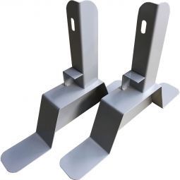Set de pieds Jollytherm pour radiateur infrarouge gris pieds en alliage léger transforment le radiateur infrarouge Jollytherm en appareil autoportant pouvant être placé librement dans la pièce