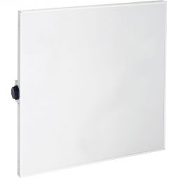 Radiateur infrarouge Jollytherm avec grès cérame blanc - radiateur céramique 400 W / 1200 W Radiateur céramique avec grès cérame de 6 mm, réglage continu de la température, montage mural horizontal ou vertical, montage au plafond possible
