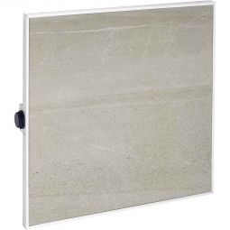 Chauffage infrarouge Jollytherm en grès cérame aspect béton - radiateur céramique 400 W / 1200 W Radiateur céramique en grès cérame 6 mm, réglage continu de la température, montage mural horizontal ou vertical, montage au plafond possible
