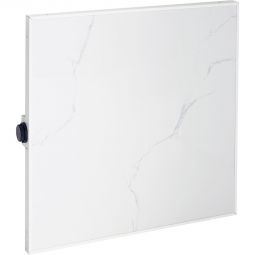Chauffage infrarouge Jollytherm en grès cérame aspect marbre - radiateur céramique 400 W / 1200 W Radiateur céramique en grès cérame 6 mm, réglage continu de la température, montage mural horizontal ou vertical, montage au plafond possible